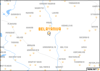 map of Belaya Niva