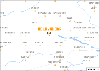 map of Belaya Voda