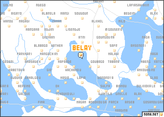 map of Bélay