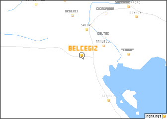 map of Belceğiz