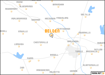 map of Belden
