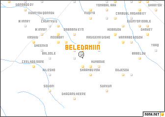 map of Beled Amiin