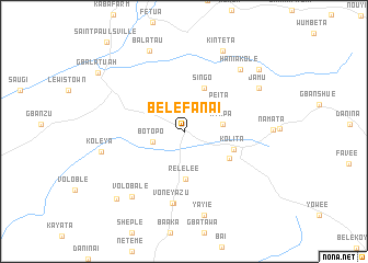 map of Belefanai