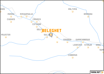 map of Beleghet