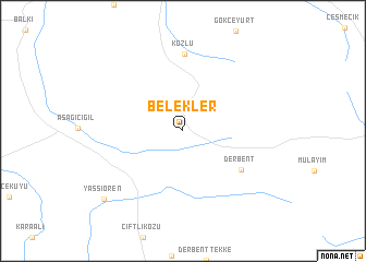 map of Belekler