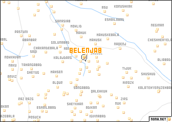 map of Belenjāb