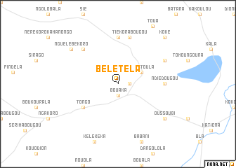 map of Bélétéla