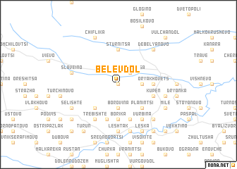 map of Belev Dol