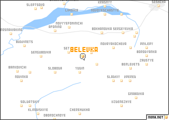 map of Belëvka