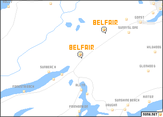 map of Belfair