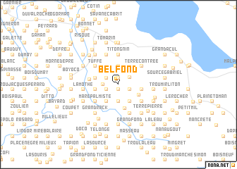 map of Bel Fond