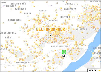 map of Belford Manor