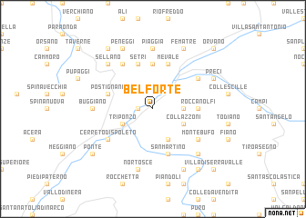 map of Belforte
