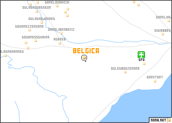 map of Belgica