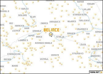 map of Belince