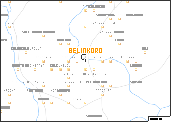 map of Bélinkoro