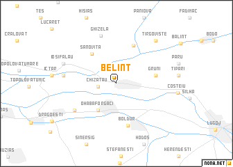 map of Belinţ