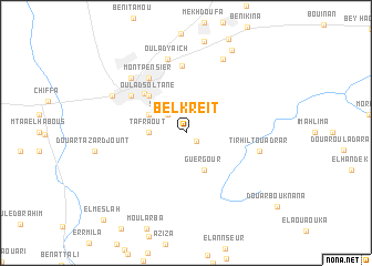 map of Bel Kreït