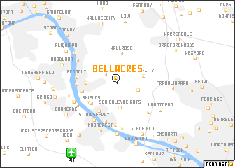 map of Bell Acres