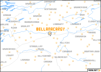 map of Bellanacargy