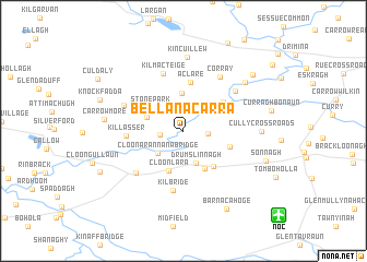 map of Bellanacarra