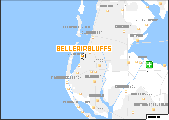 map of Belleair Bluffs