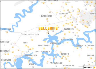 map of Belle-Aire