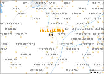 map of Belle Combe