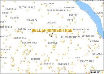 map of Belle Farm Heritage