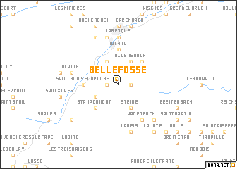 map of Bellefosse