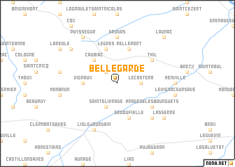 map of Bellegarde