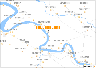 map of Belle Helene