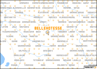 map of Belle Hôtesse