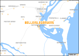map of Belle Isle Gardens
