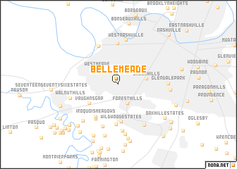 map of Belle Meade