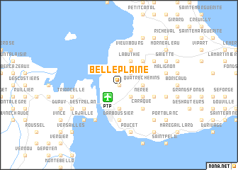 map of Belle-Plaine
