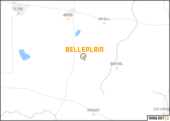 map of Belle Plain