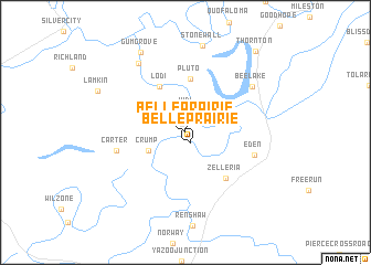 map of Belle Prairie