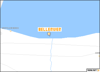 map of Belle River