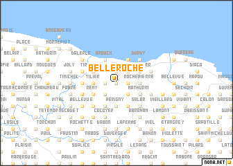 map of Belle Roche
