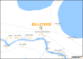 map of Belle Terre