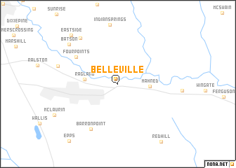 map of Belleville