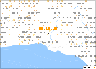 map of Bellevue