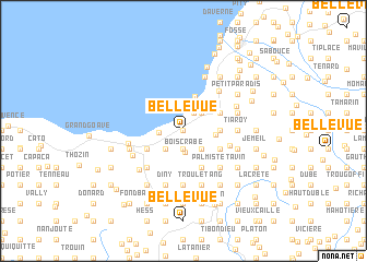 map of Bellevue