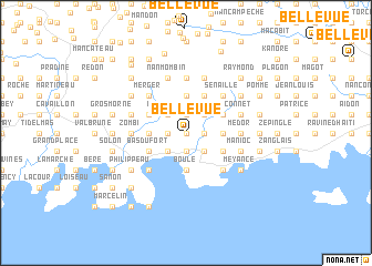 map of Bellevue