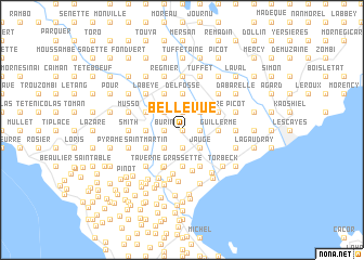 map of Belle Vue