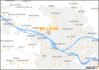 map of Bellevue