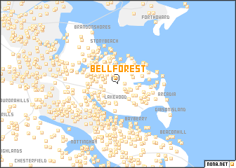 map of Bell Forest