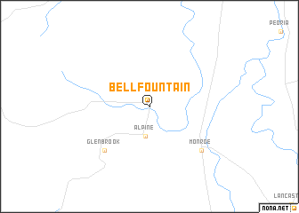 map of Bellfountain