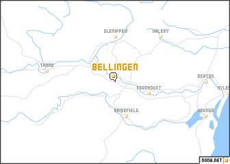 map of Bellingen